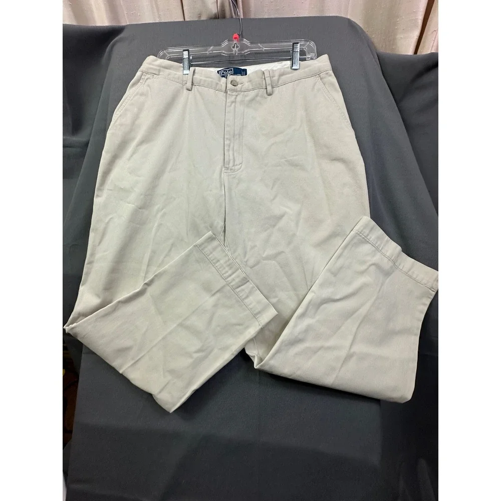 Polo Ralph‎ Lauren Classic Chino Straight Fit Men's Pants Khaki Size 35x30